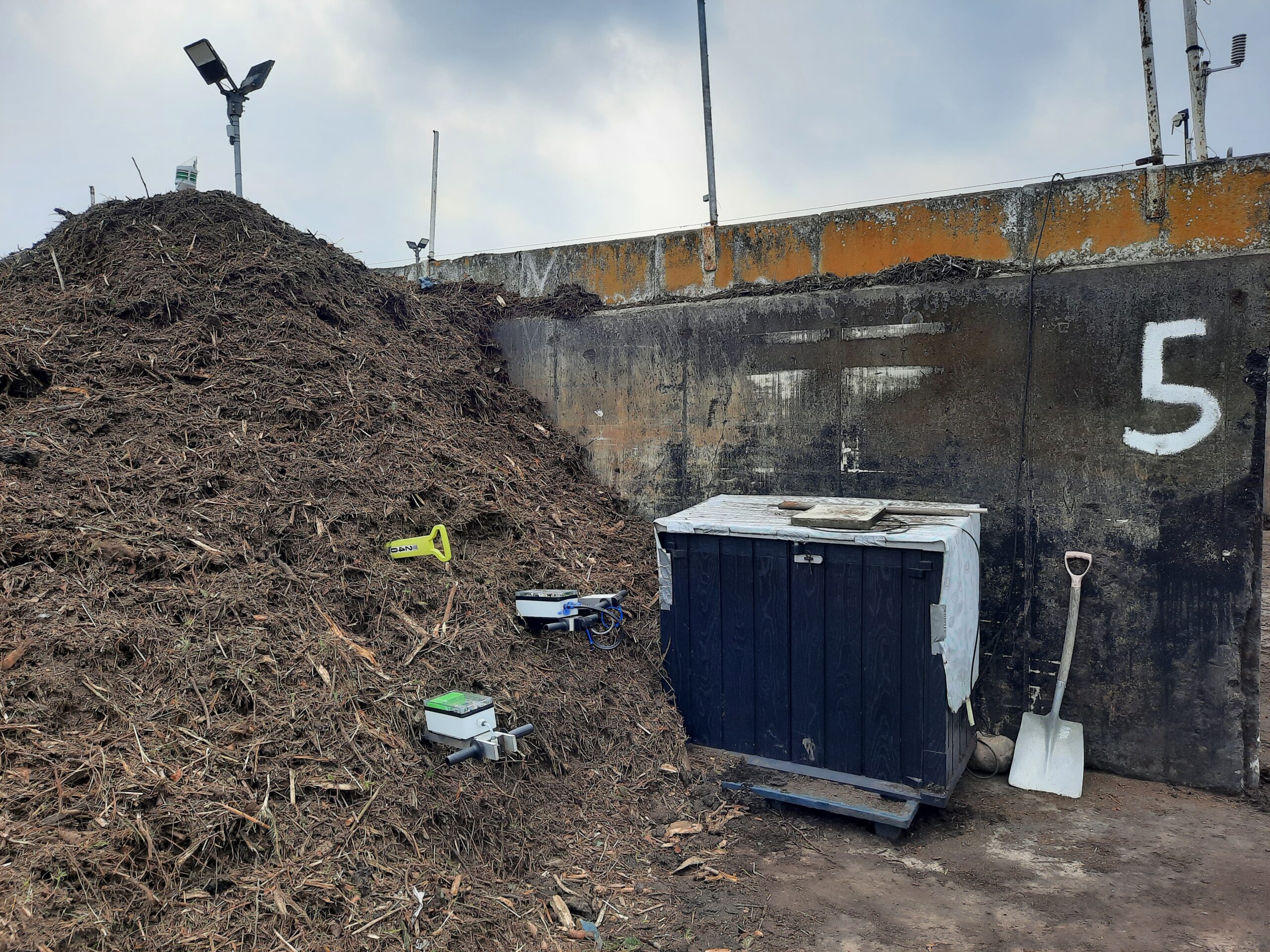 DigiKompost-Kyhna-Testmiete Testmiete mit Sensoren aus dem Projekt DigiKompost