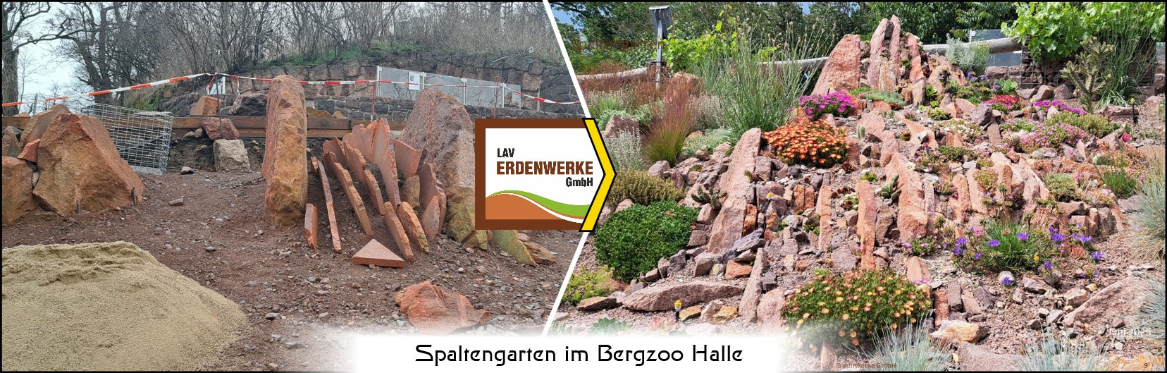Spaltengarten im Bergzoo Halle, LAV