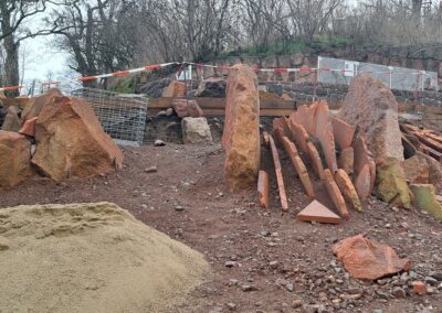 LAV Substrate im Einsatz, Spaltengarten Bergzoo Halle