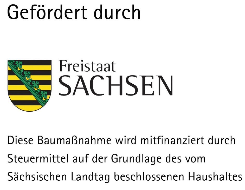 Mitfinanziert durch den Freistaat Sachsen