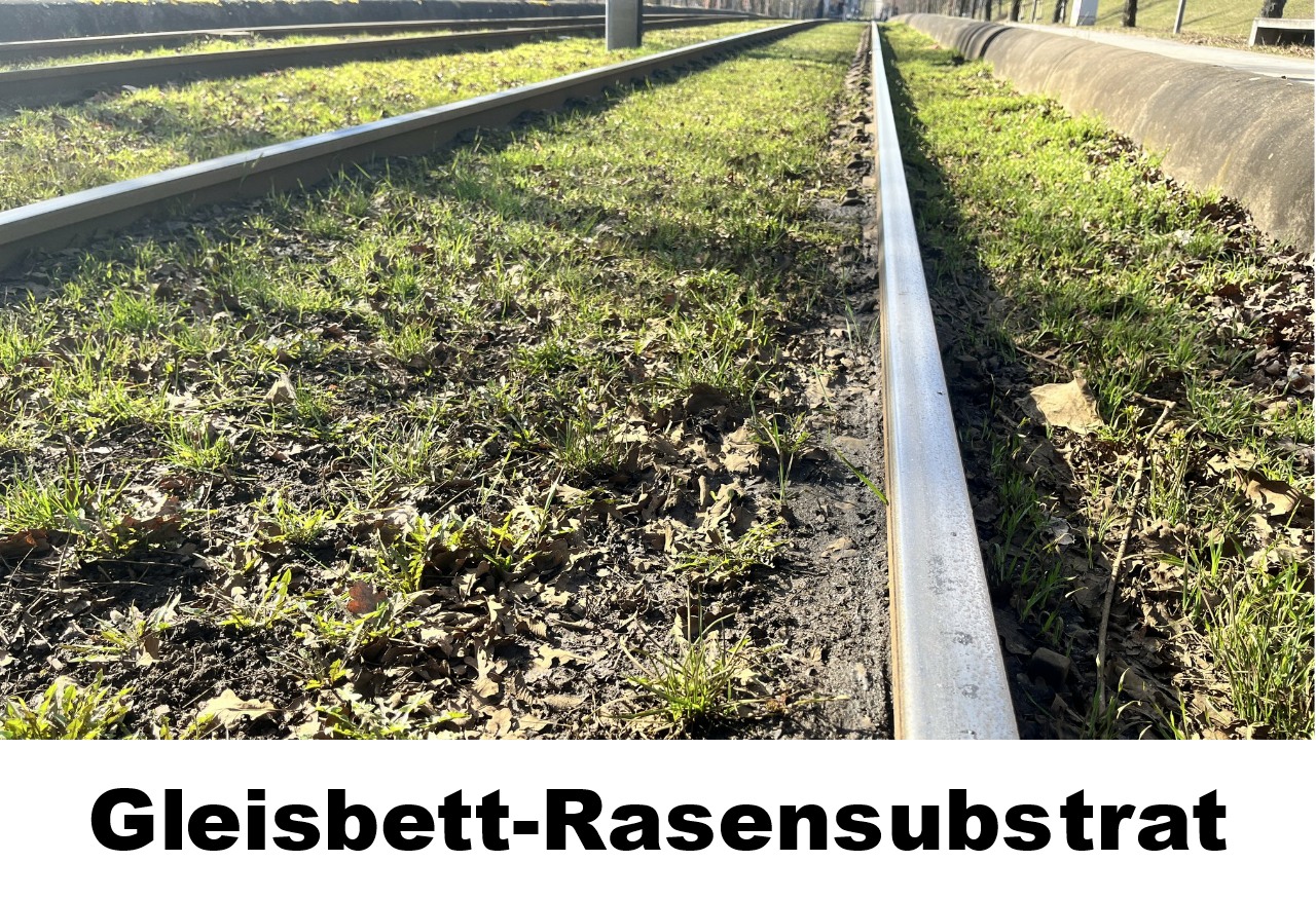 Gleisbett-Rasensubstrat