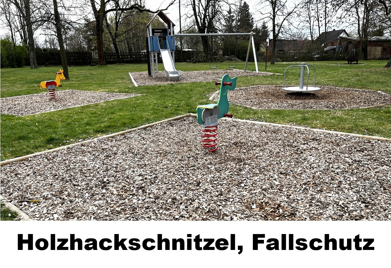 Holzhackschnitzel Fallschutz