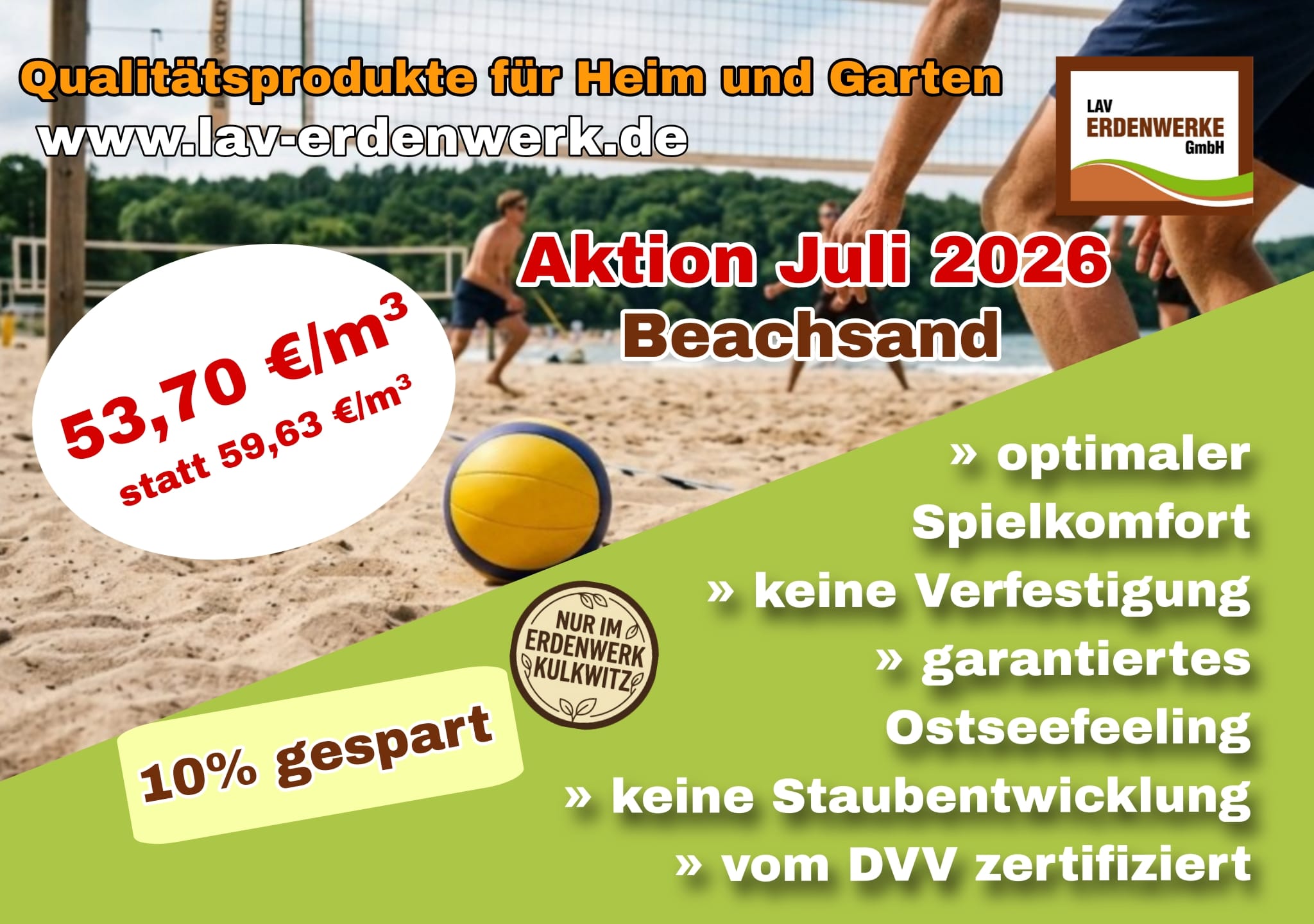 Juli 2026 Beachsand Ausdruck LAV Aktionspreis 2026-06 Ausdruck