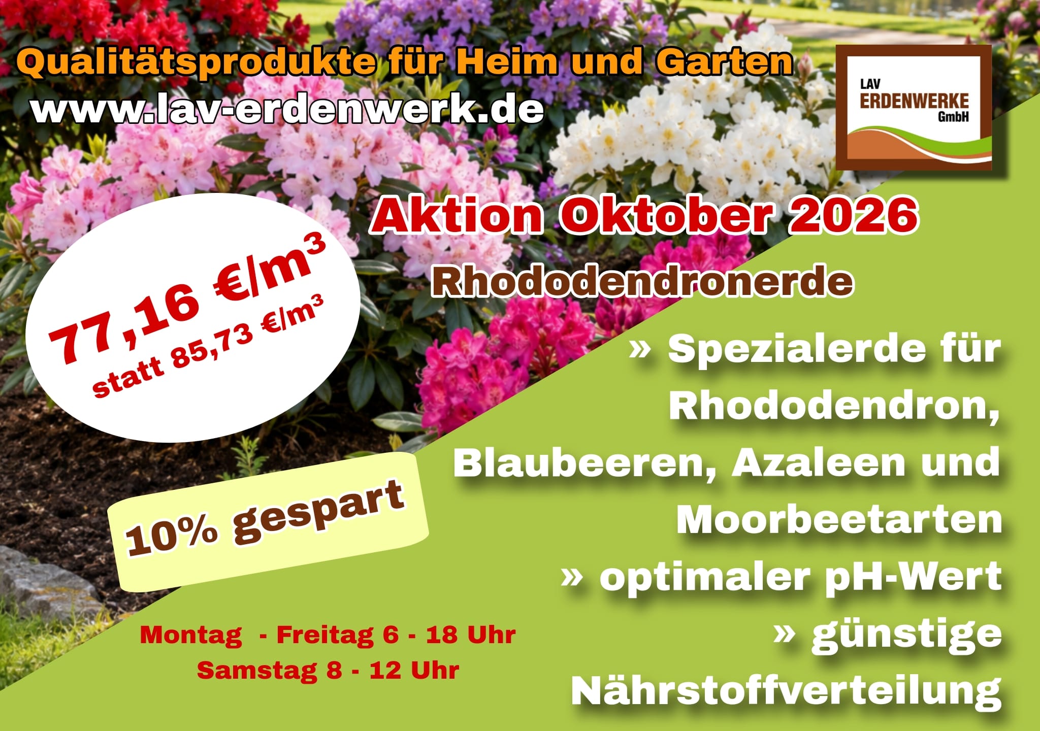 LAV Sonderpreis Rhododendronerde LAV Sonderpreis Rhododendronerde